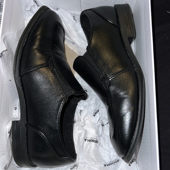 Sonoma Goods for Life Boys Black Dress Shoes - Size 2 - Picture 3 of 4
